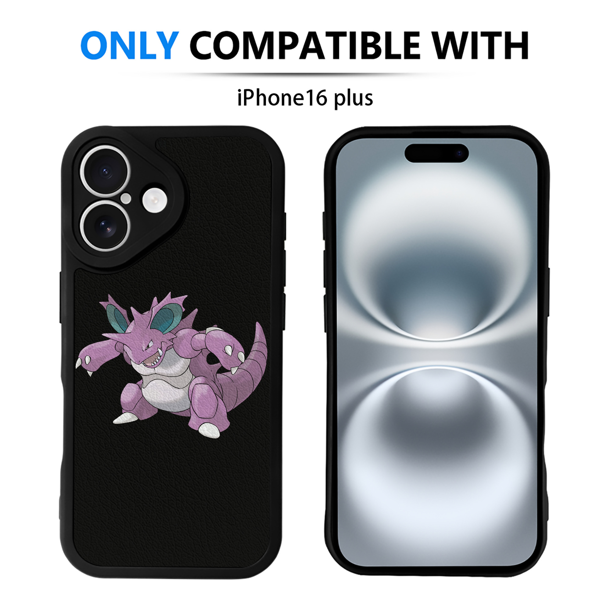 （画像用） ポケットモンスター Pokémon 【iPhone 16シリーズ対応】シリコンスマホケース（レザー調） 材質：シリコン